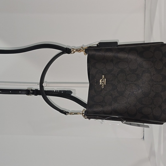 NWT ✅ Coach MOLLIE Bucket Bag 22 in Signature Canvas ⭐ NWT - Picture 16 of 17